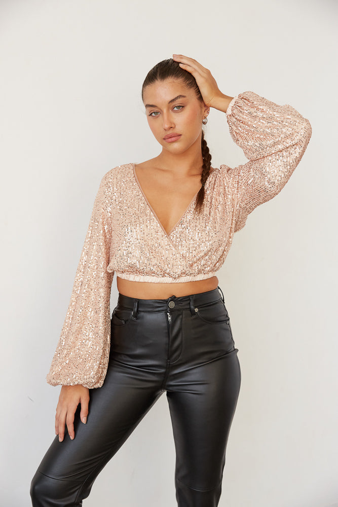 Champagne party top