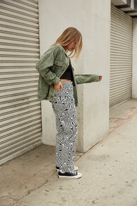 Studded corduroy jacket- pair with fun pants for a spunky look