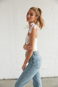side of tie top bodysuit