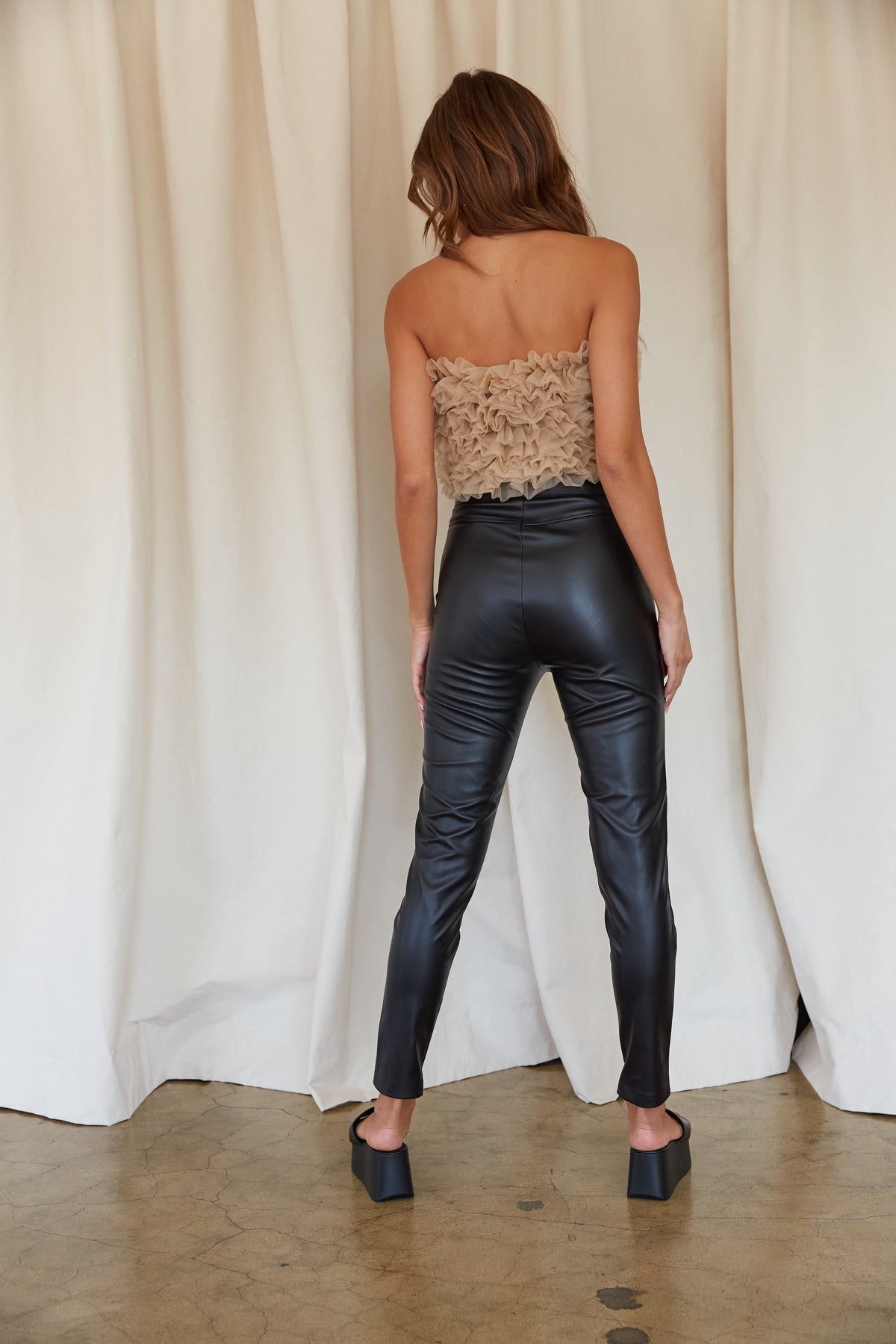 Kenny High-Rise Skinny Faux Leather Pants • Shop American Threads Women's  Trendy Online Boutique – americanthreads